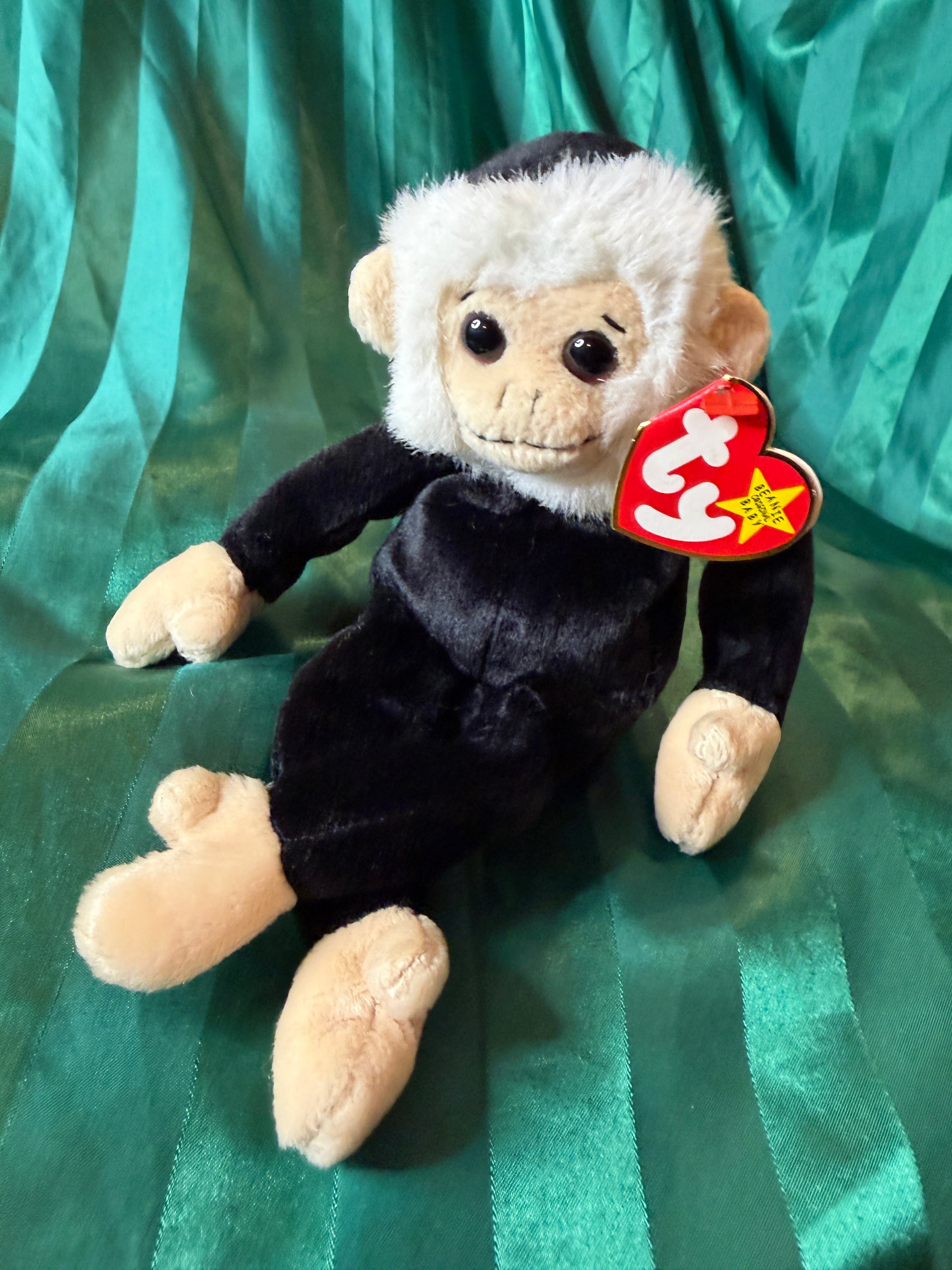 Ty Beanie Baby Mooch Monkey Plush 1998 - Thumbnail 3