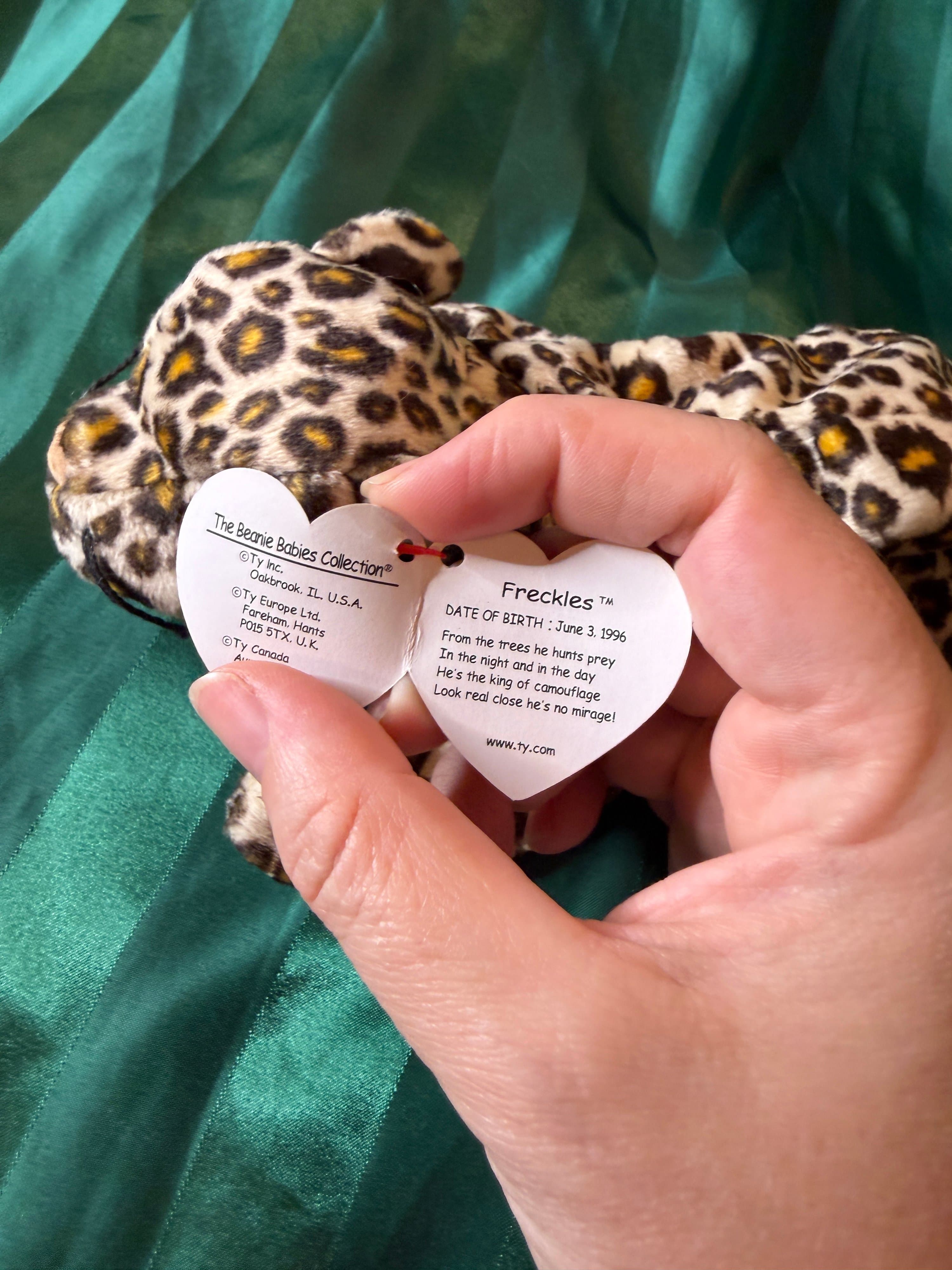Ty Beanie Baby Freckles Leopard Plush 1996 - Thumbnail 4