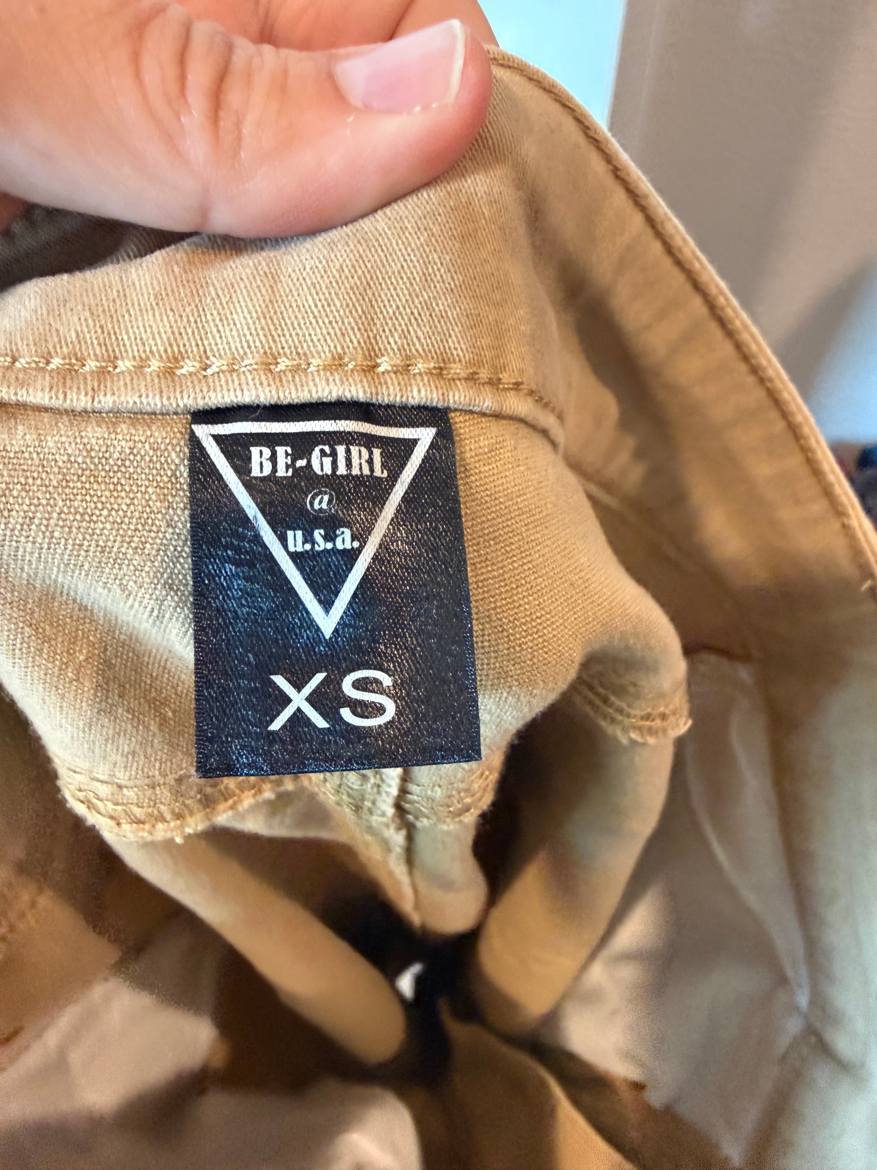 Be-Girl XS Khaki Denim Maxi Skirt - Thumbnail 2