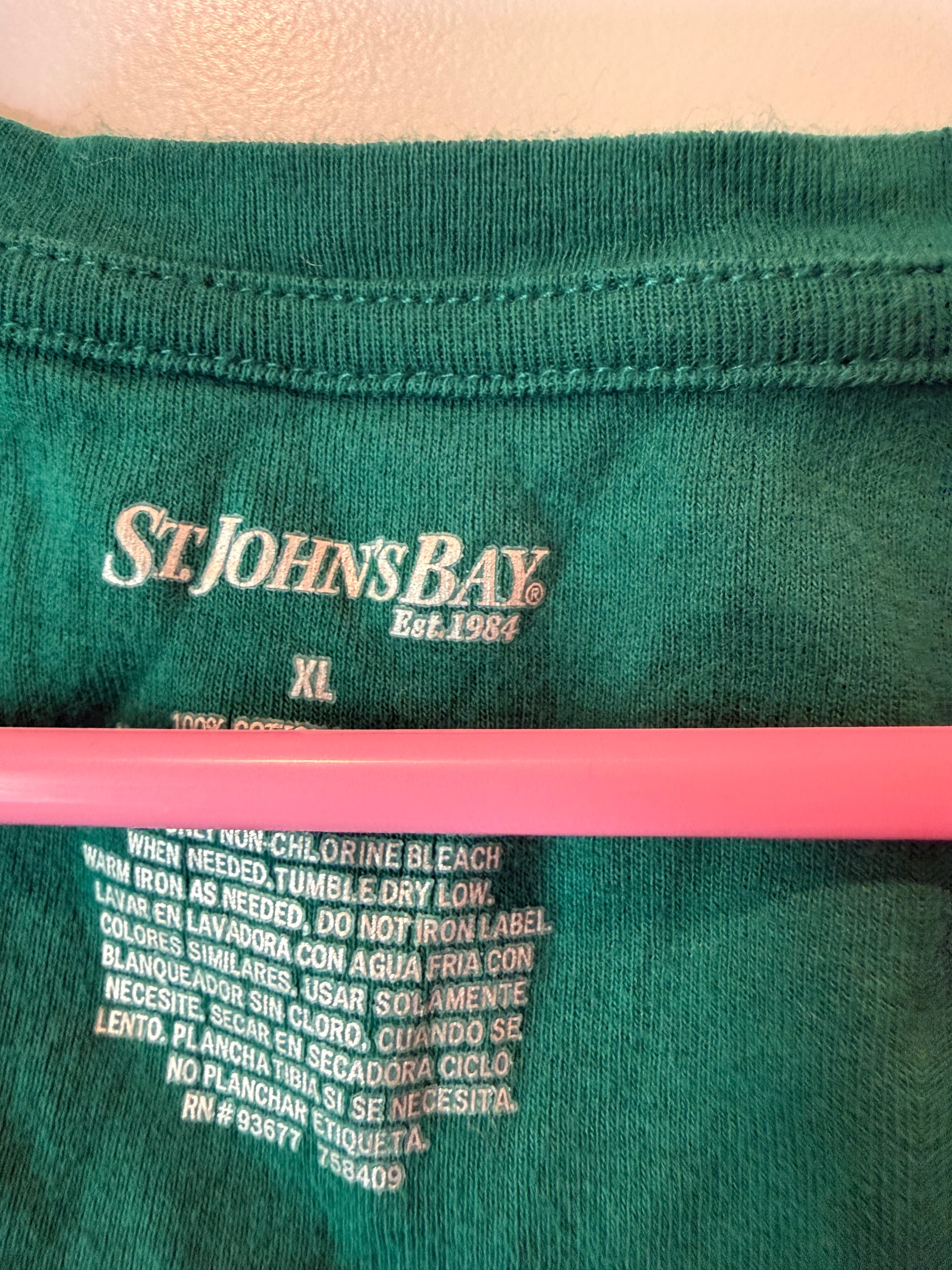 St. John's Bay XL Green Long Sleeve Shirt - Thumbnail 2