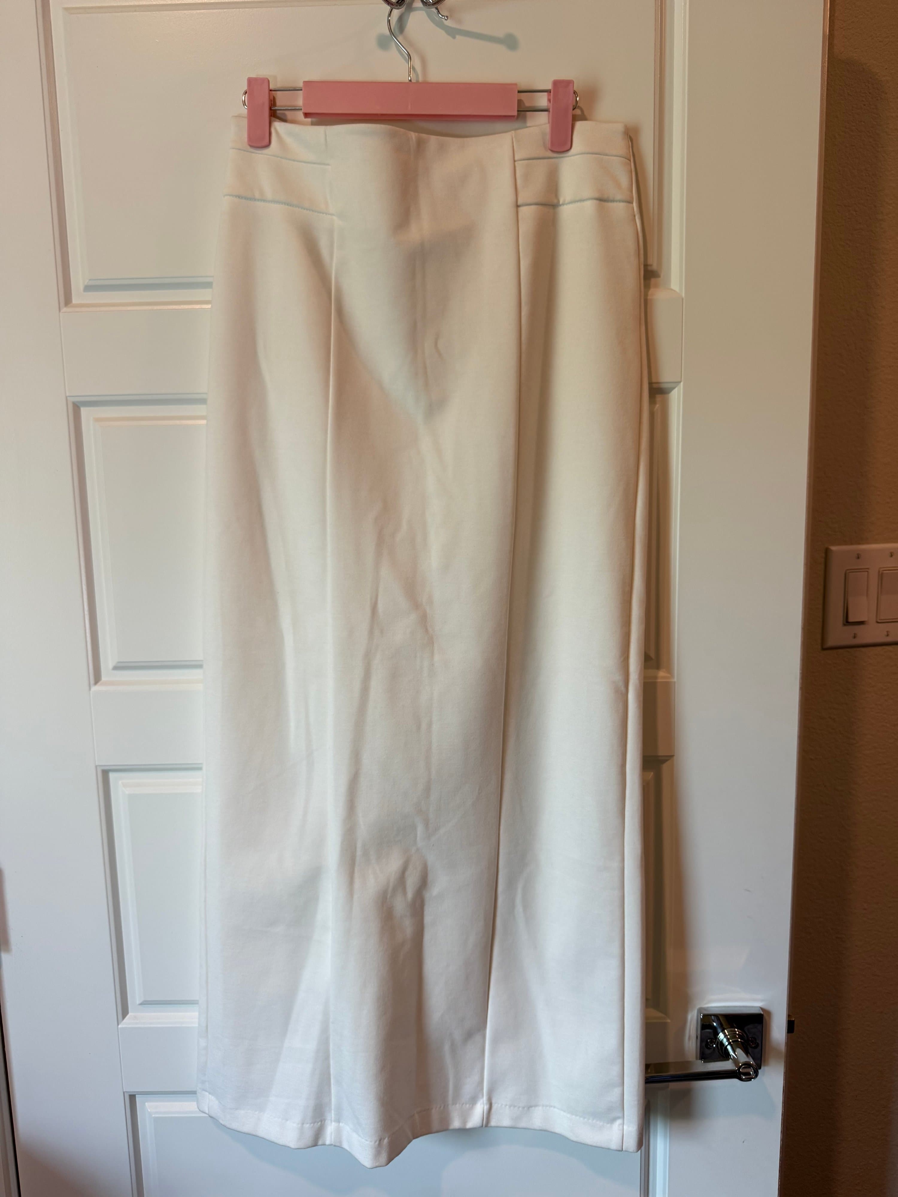 Cato Women's White Maxi Skirt Size S