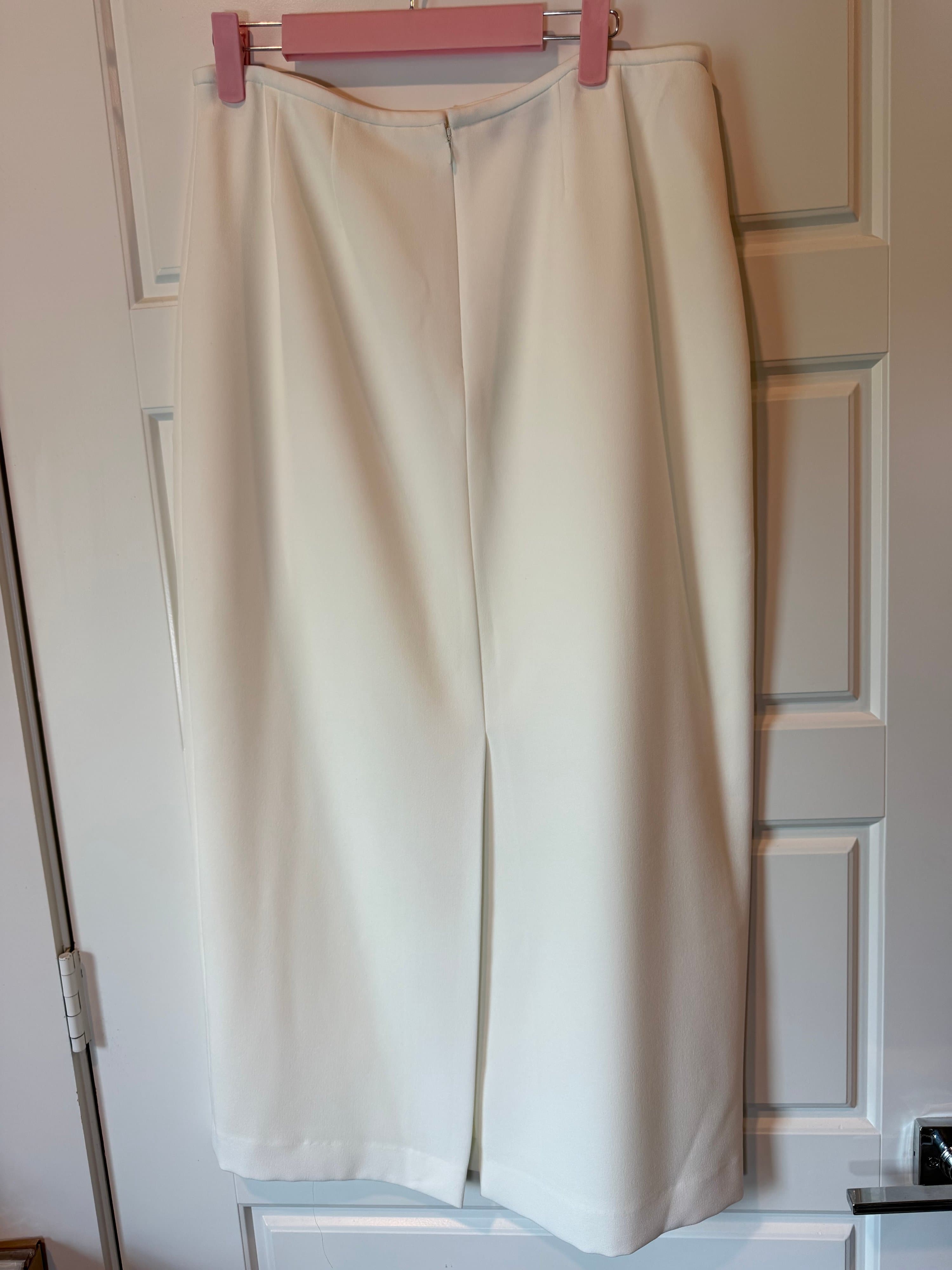 Kasper Women's White Pencil Skirt Size 8 - Thumbnail 3