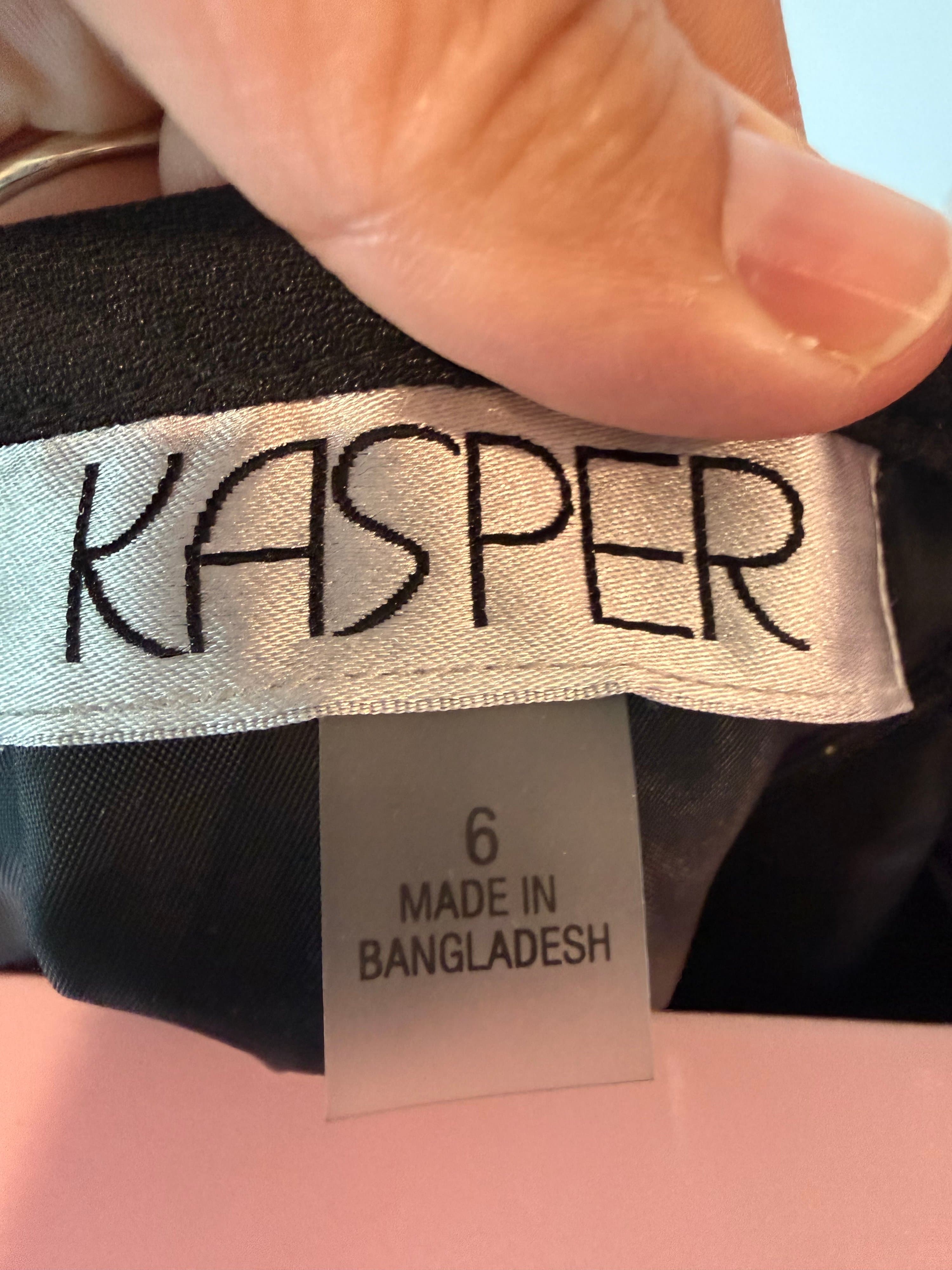 Kasper Black Pencil Skirt Size 6 - Thumbnail 2