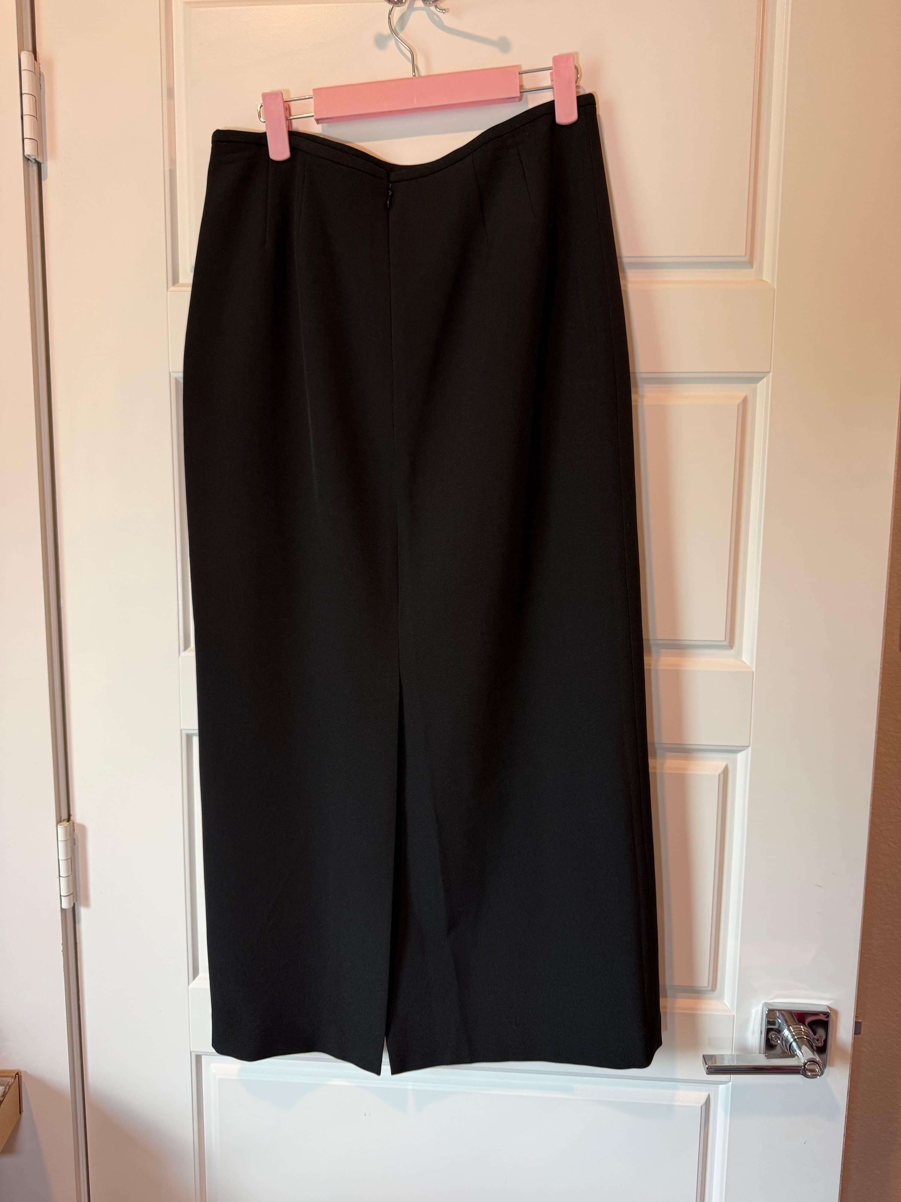 Kasper Black Pencil Skirt Size 6 - Thumbnail 3