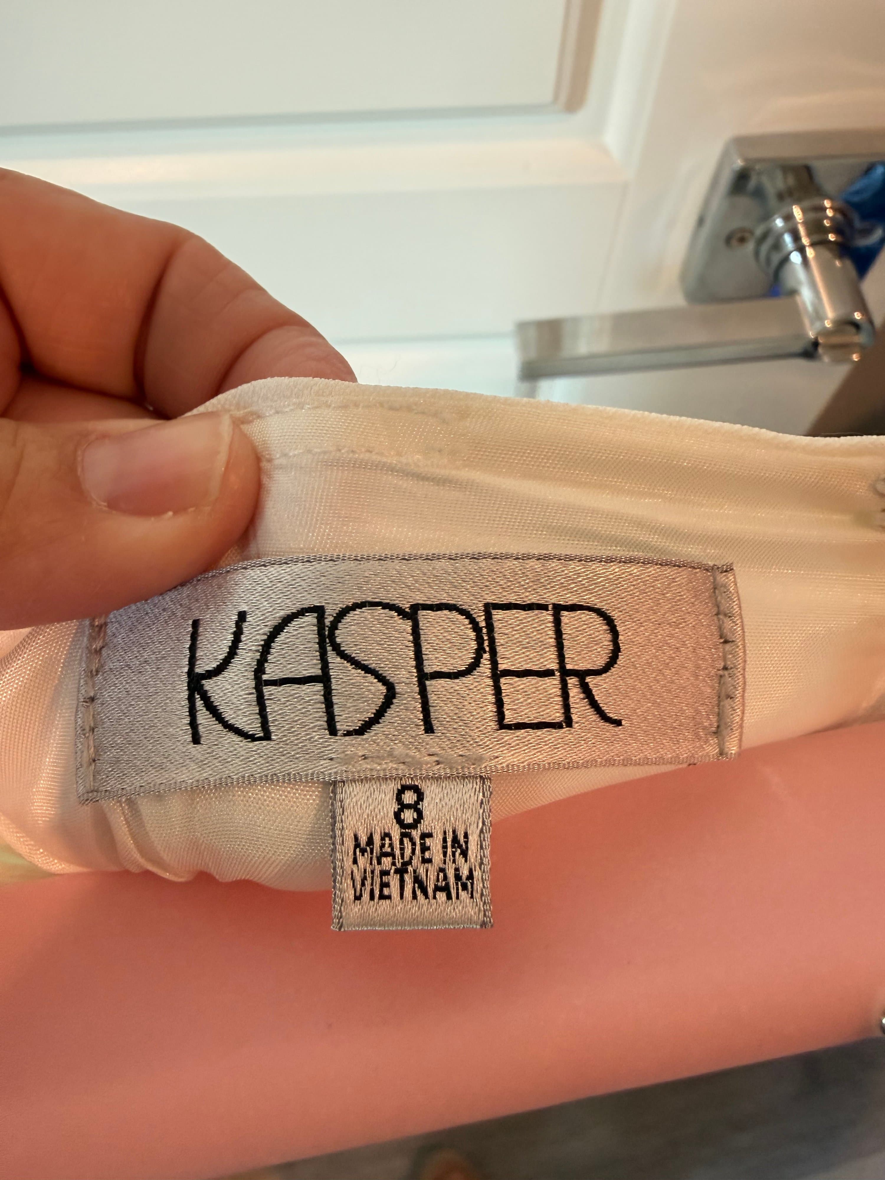 Kasper Women's Ivory Pencil Skirt Size 8 - Thumbnail 2
