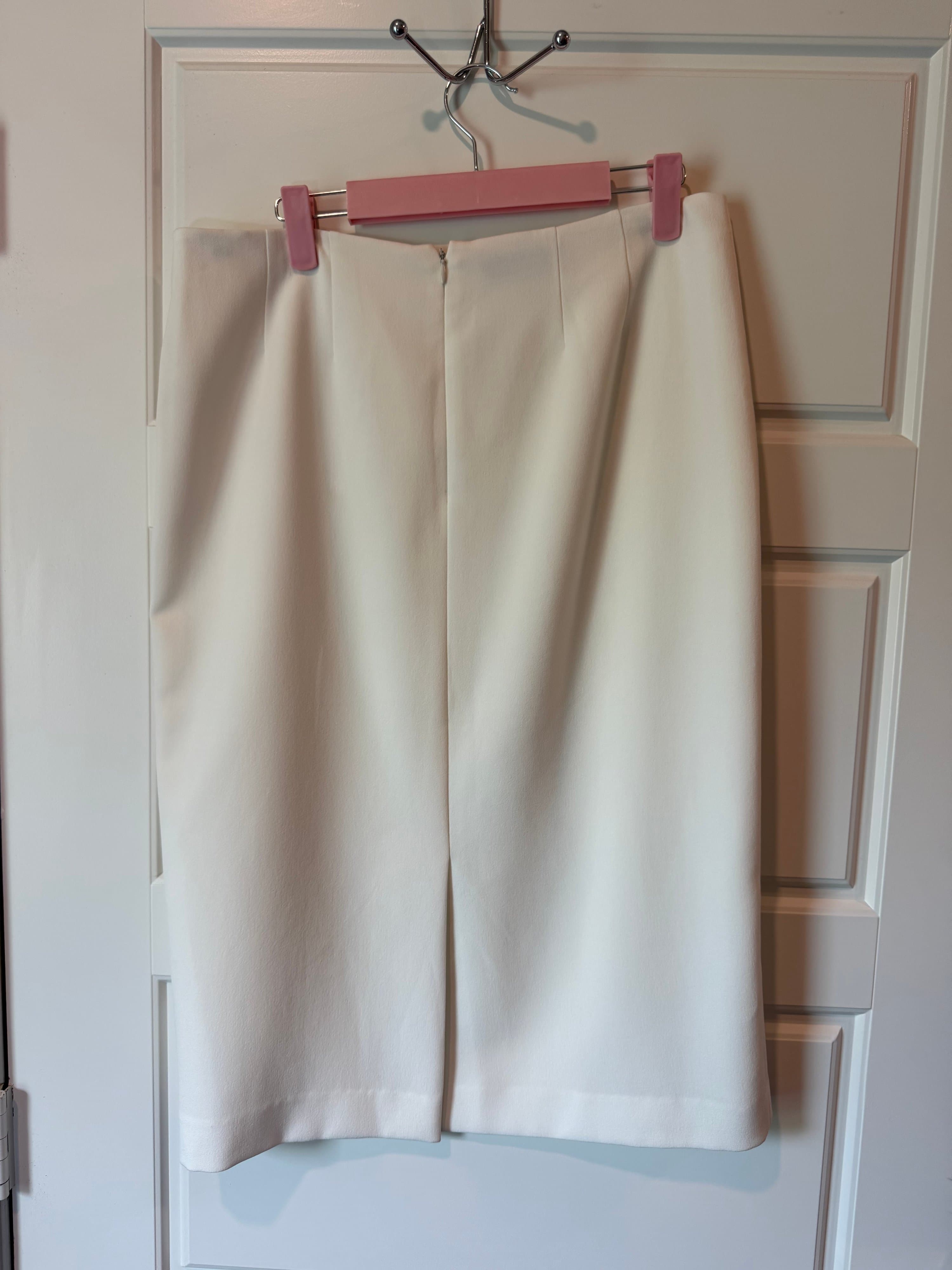 Kasper Women's Ivory Pencil Skirt Size 8 - Thumbnail 3