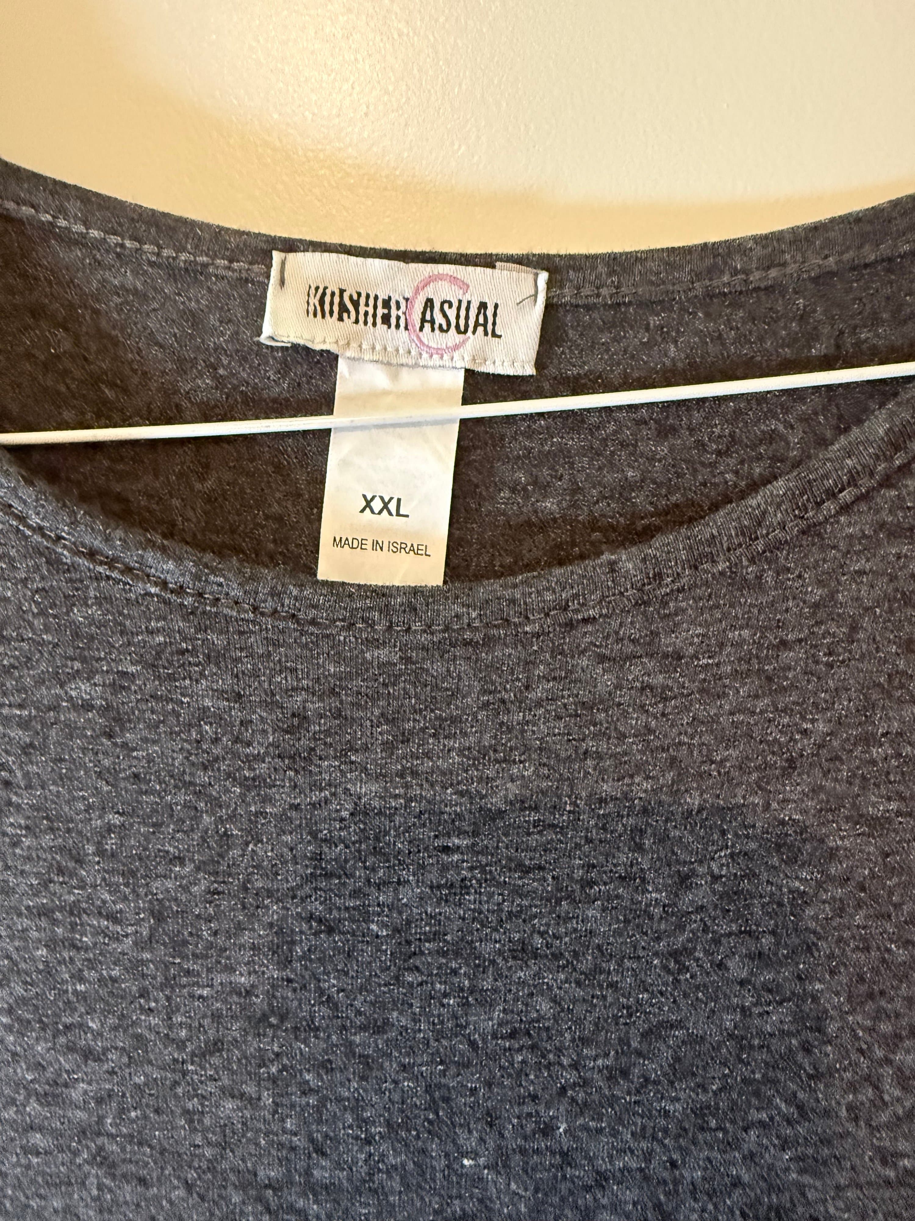 Kosher Casual Dark Gray Dress XXL - Thumbnail 2
