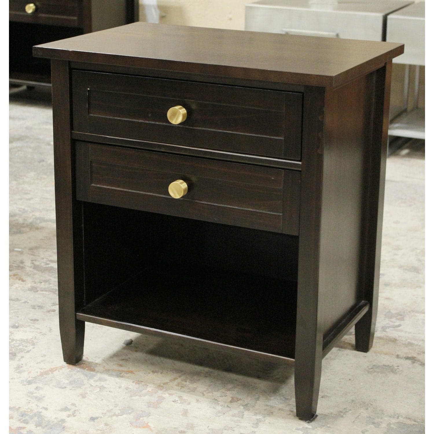 2 Drawer Nightstand - Dark Finish - Thumbnail 4