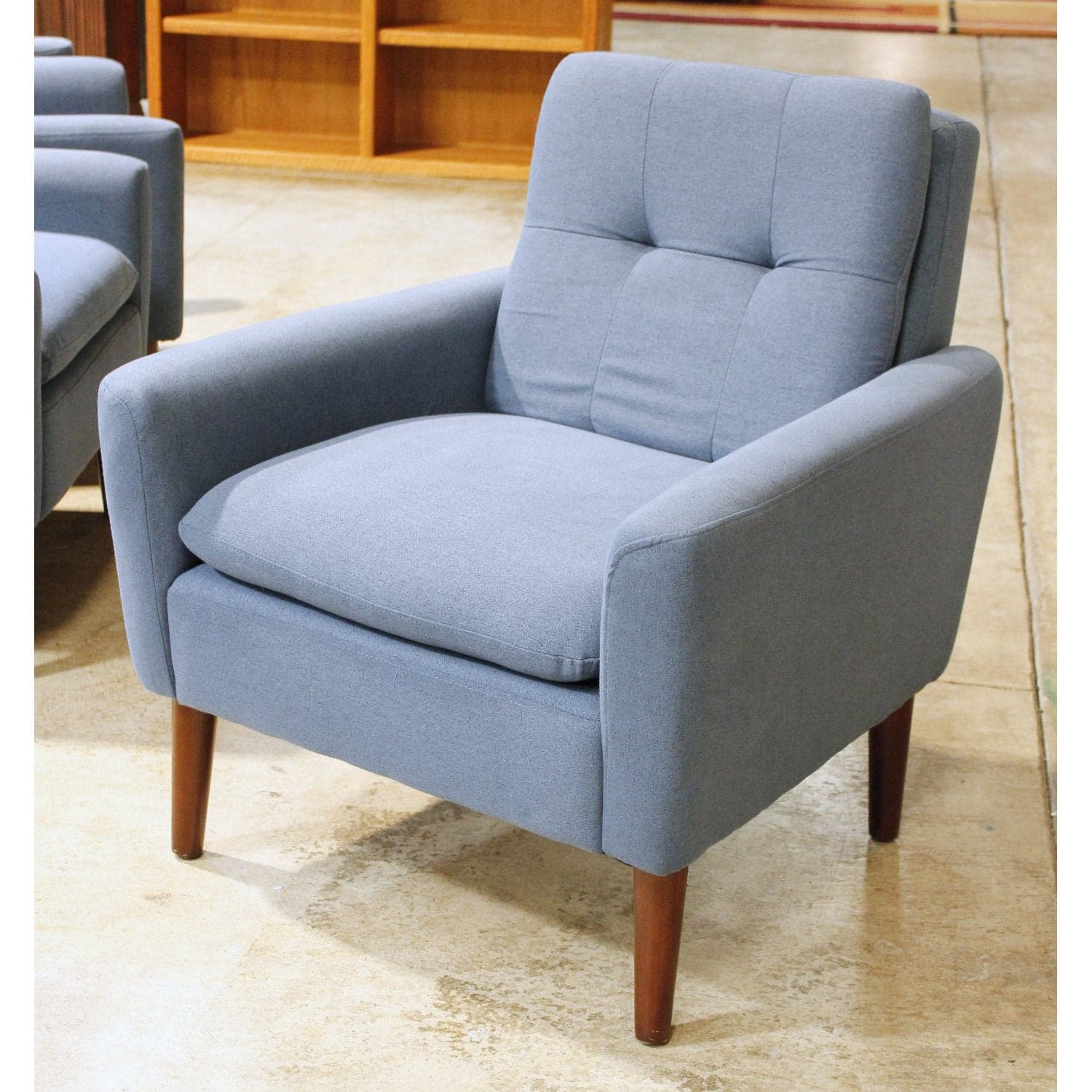 Blue Modern Arm Chair - Blue - Thumbnail 3