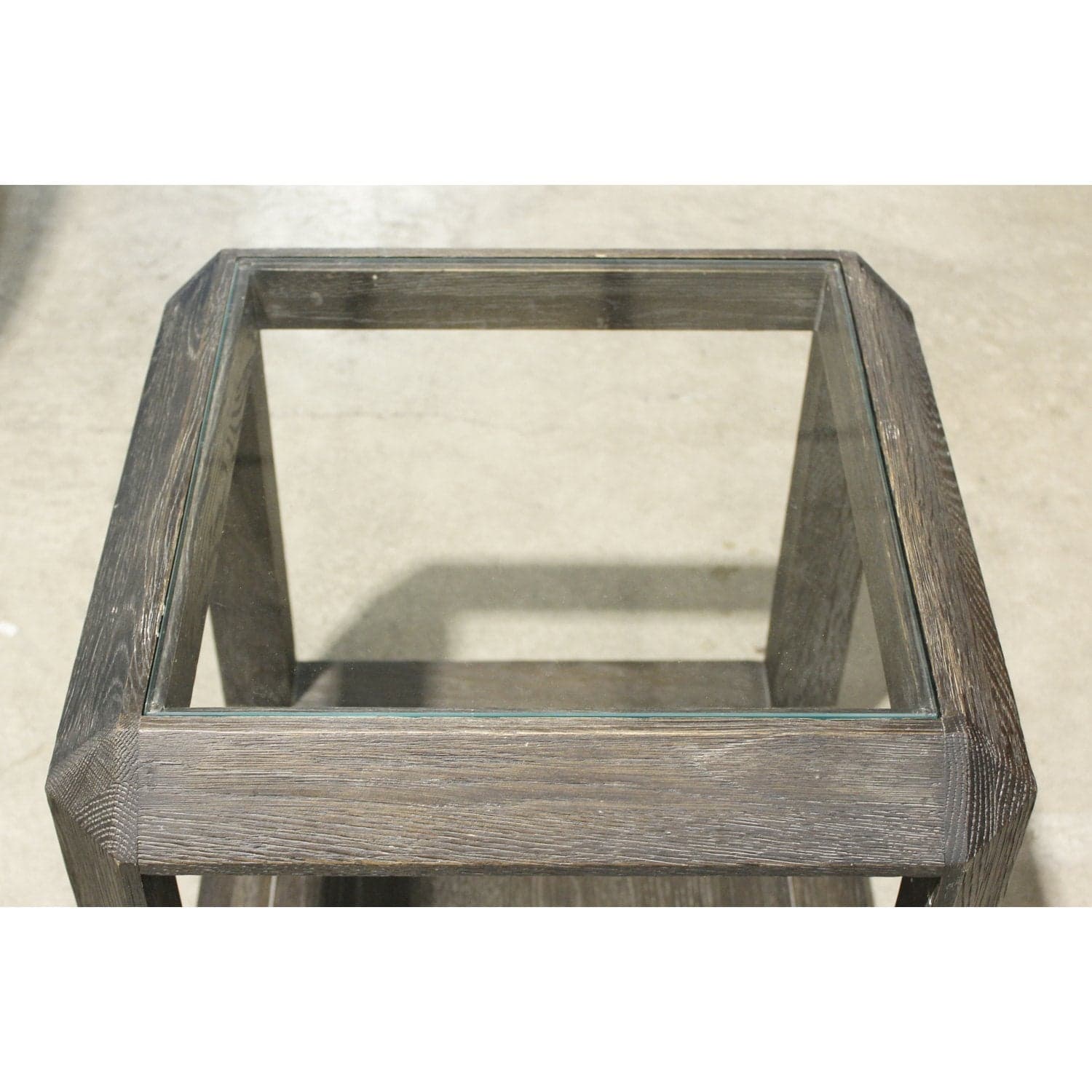 Restoration Hardware 'Grand Framed' Square Side Table - Dark Gray - Thumbnail 3