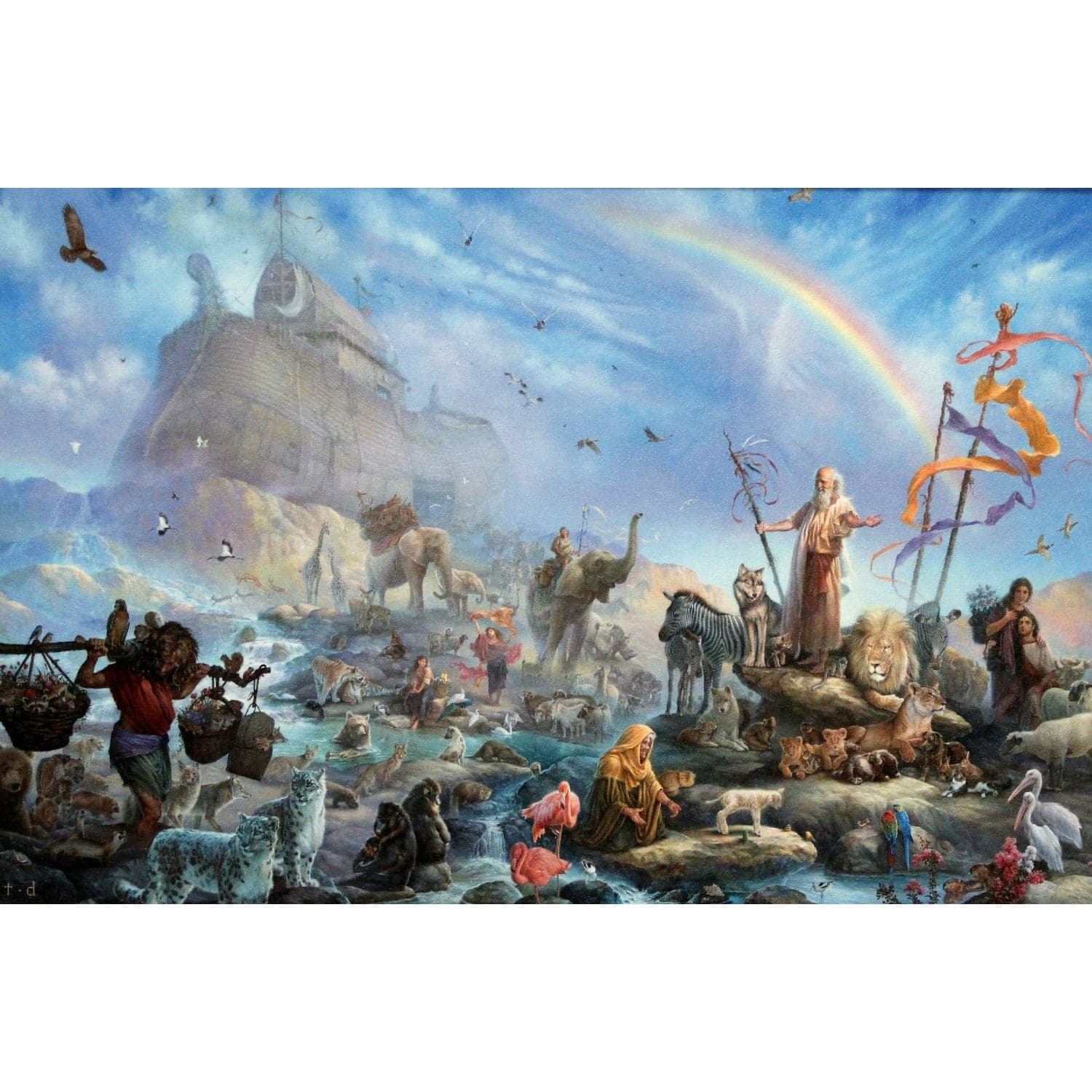 Framed Limited Edition Print on Canvas "The Celebration" by Tom DuBois - Thumbnail 2