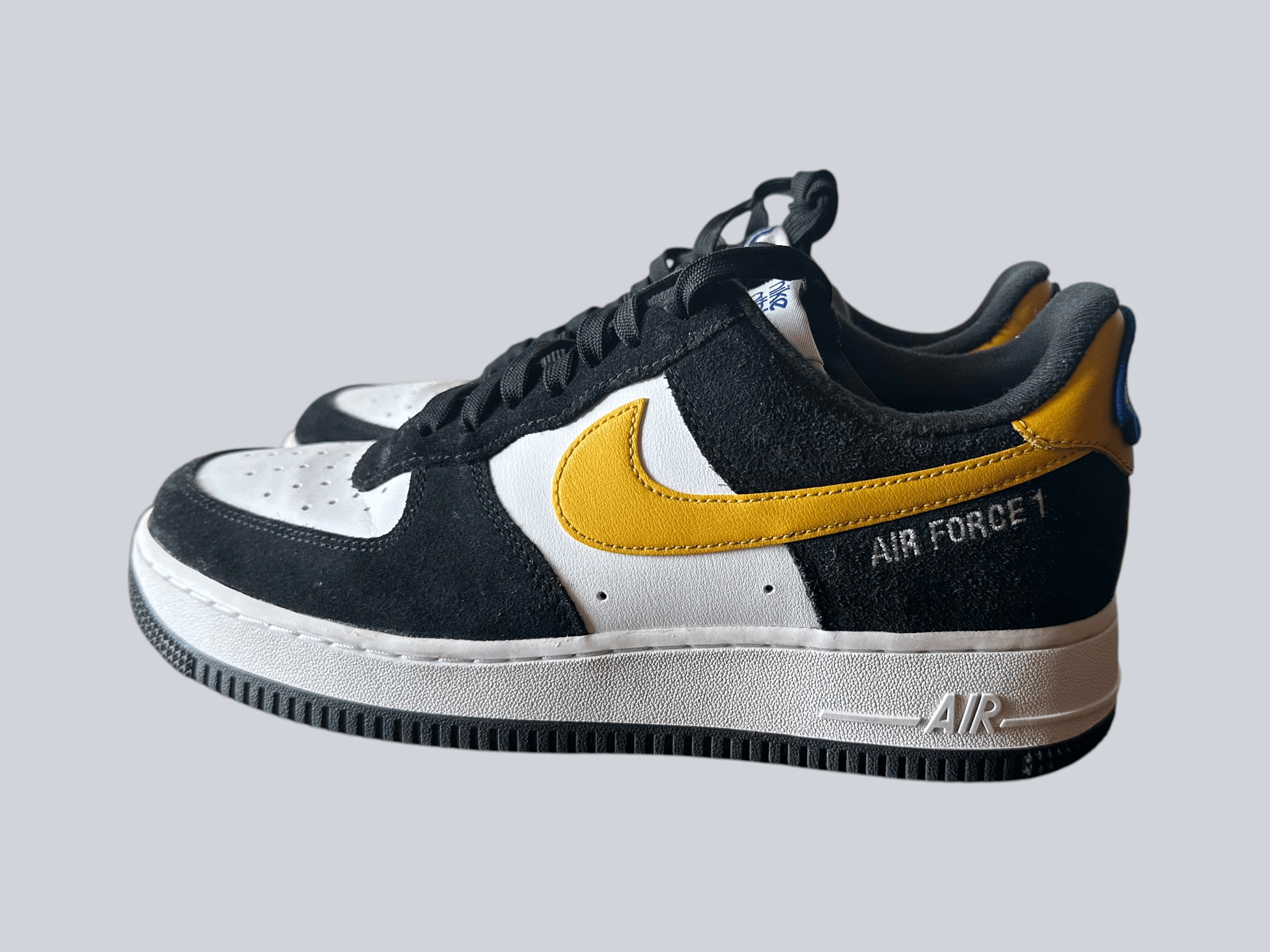 Nike Air Force 1 ‘07 LV8 Black Yellow Sneakers - Thumbnail 2