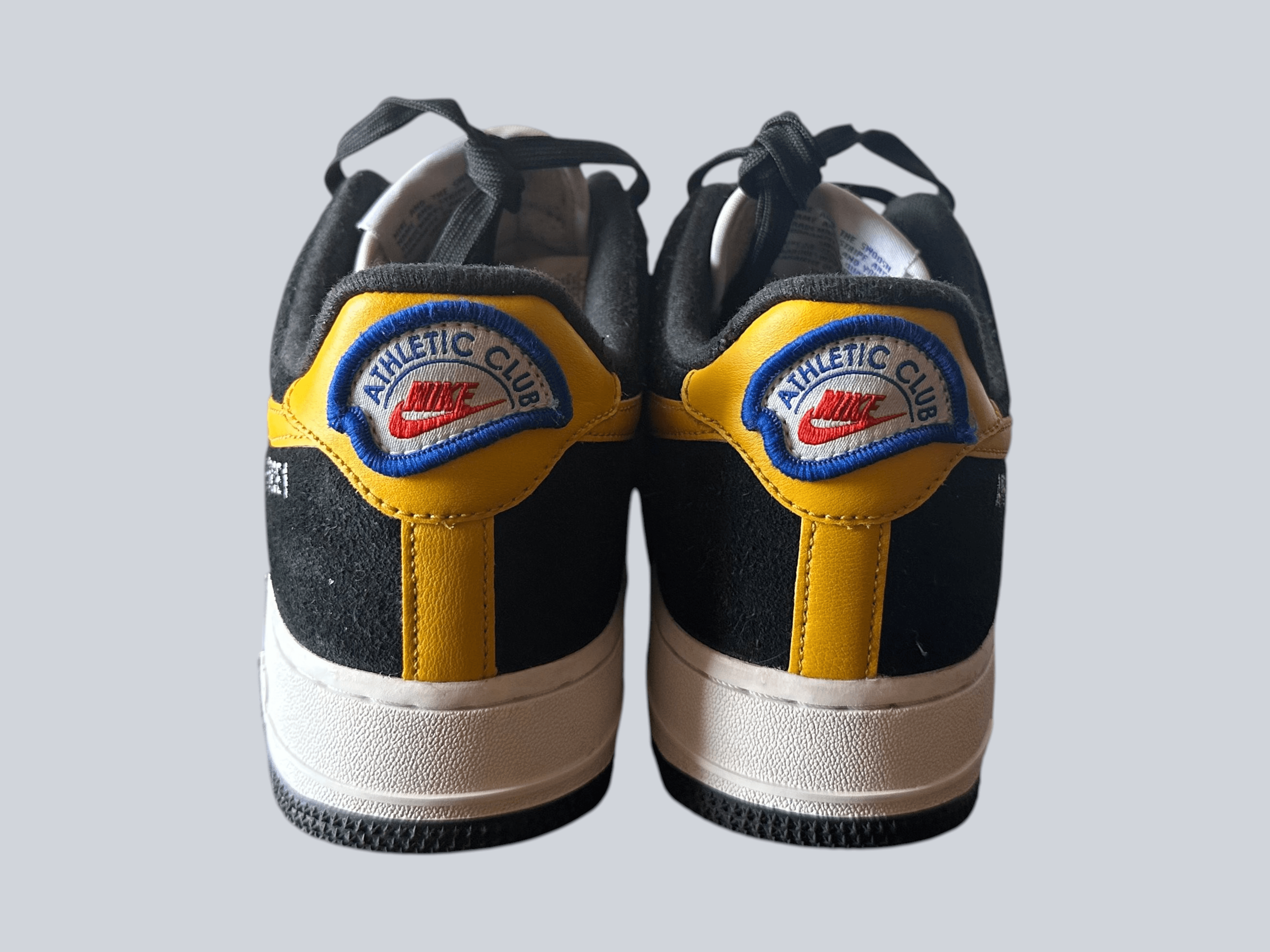Nike Air Force 1 ‘07 LV8 Black Yellow Sneakers - Thumbnail 4