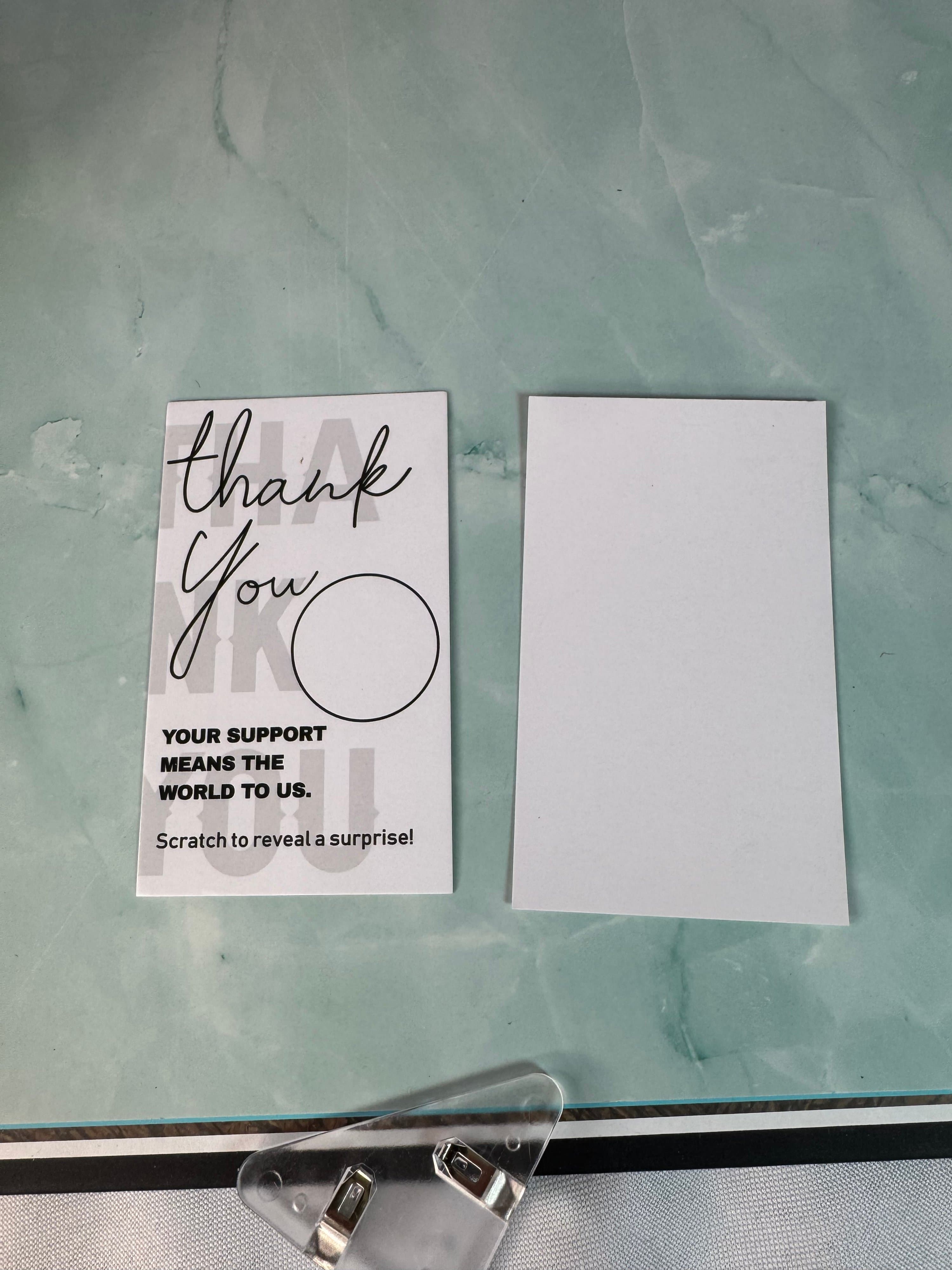 ★ 50 Scratch-Off Thank You Cards Customer Appreciation Surprise Reveal - Thumbnail 2