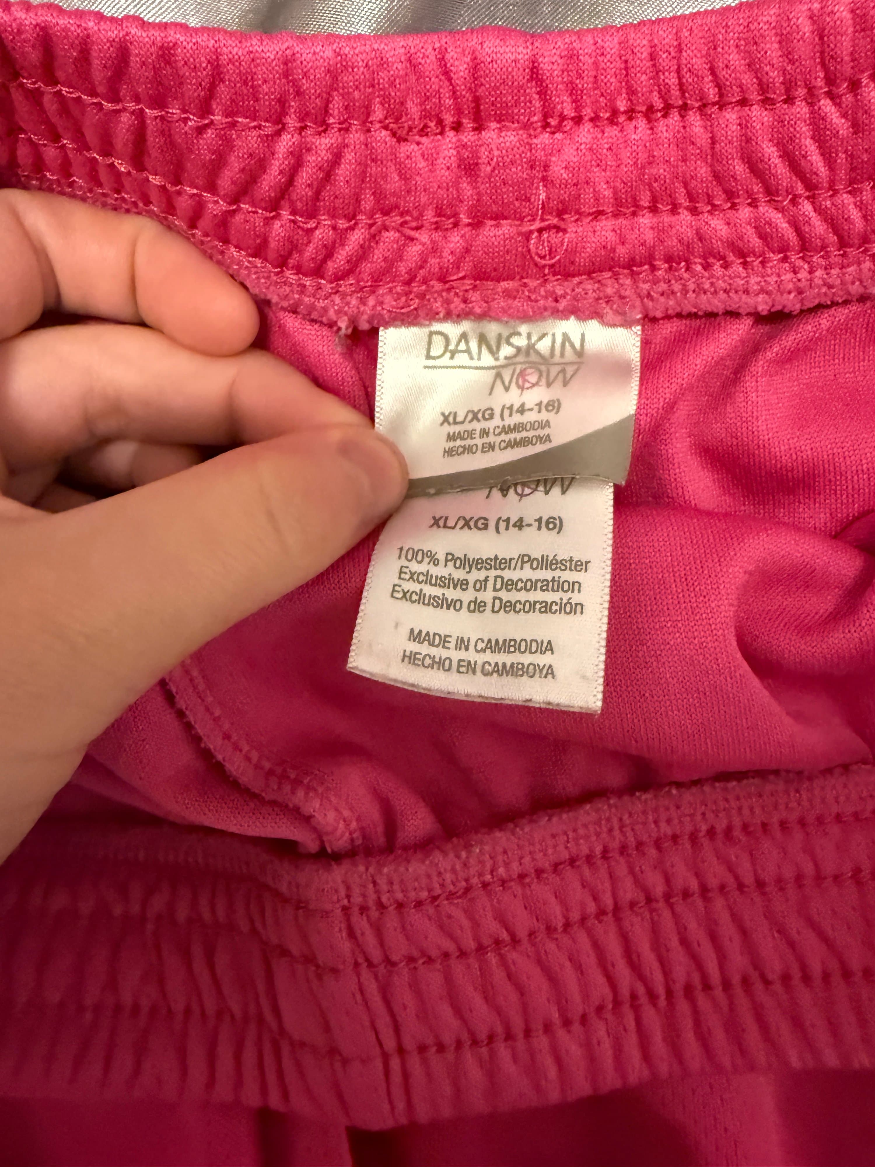 Danskin Now Pink Athletic Shorts XL (14-16) - Thumbnail 3