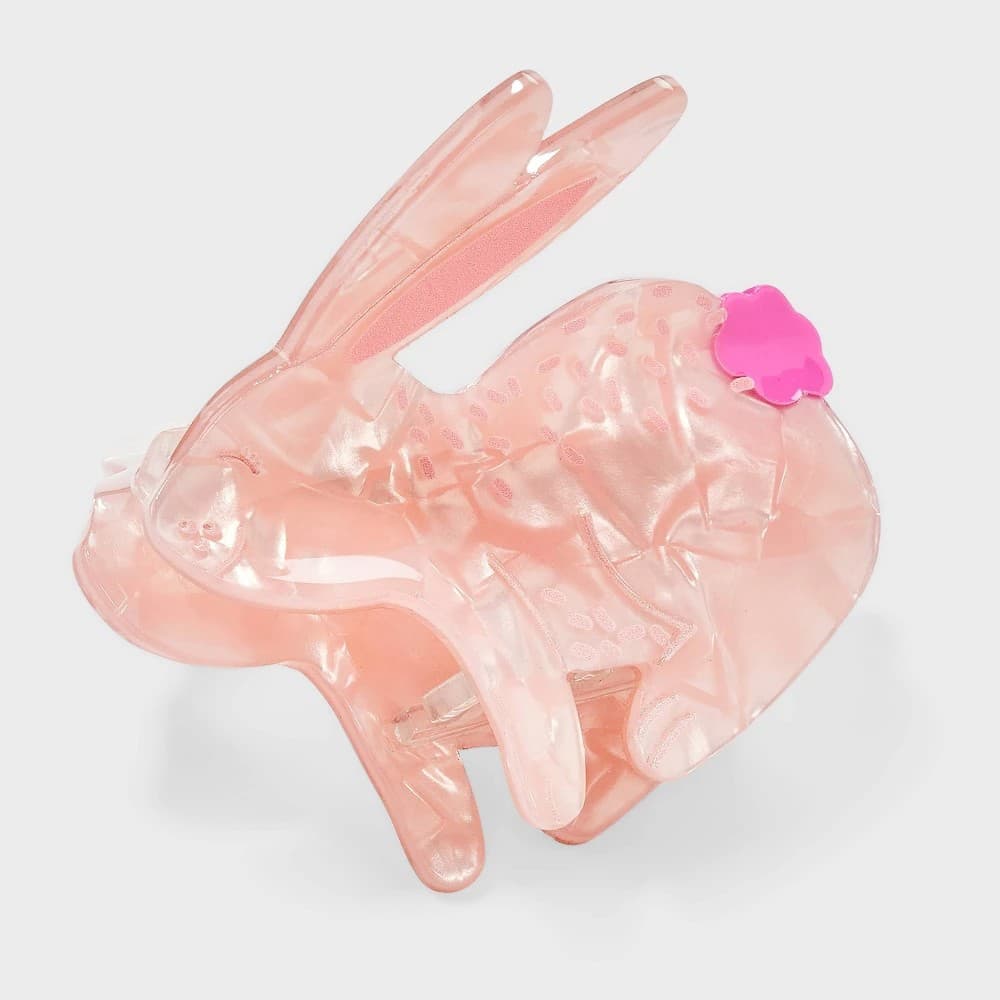 Easter Bunny Claw Hair Clip - Pink