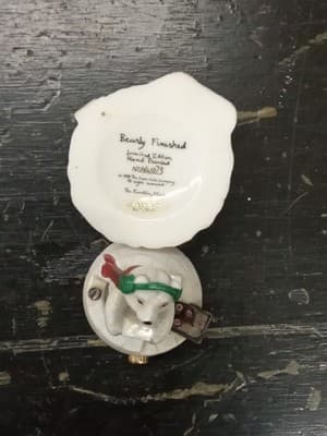 1999 Franklin Mint Coca Cola BEARLY FINISHED PHB Polar Bear Trinket Box AA2902 - Thumbnail 3