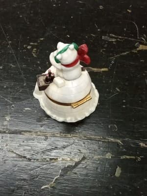 1999 Franklin Mint Coca Cola BEARLY FINISHED PHB Polar Bear Trinket Box AA2902 - Thumbnail 4