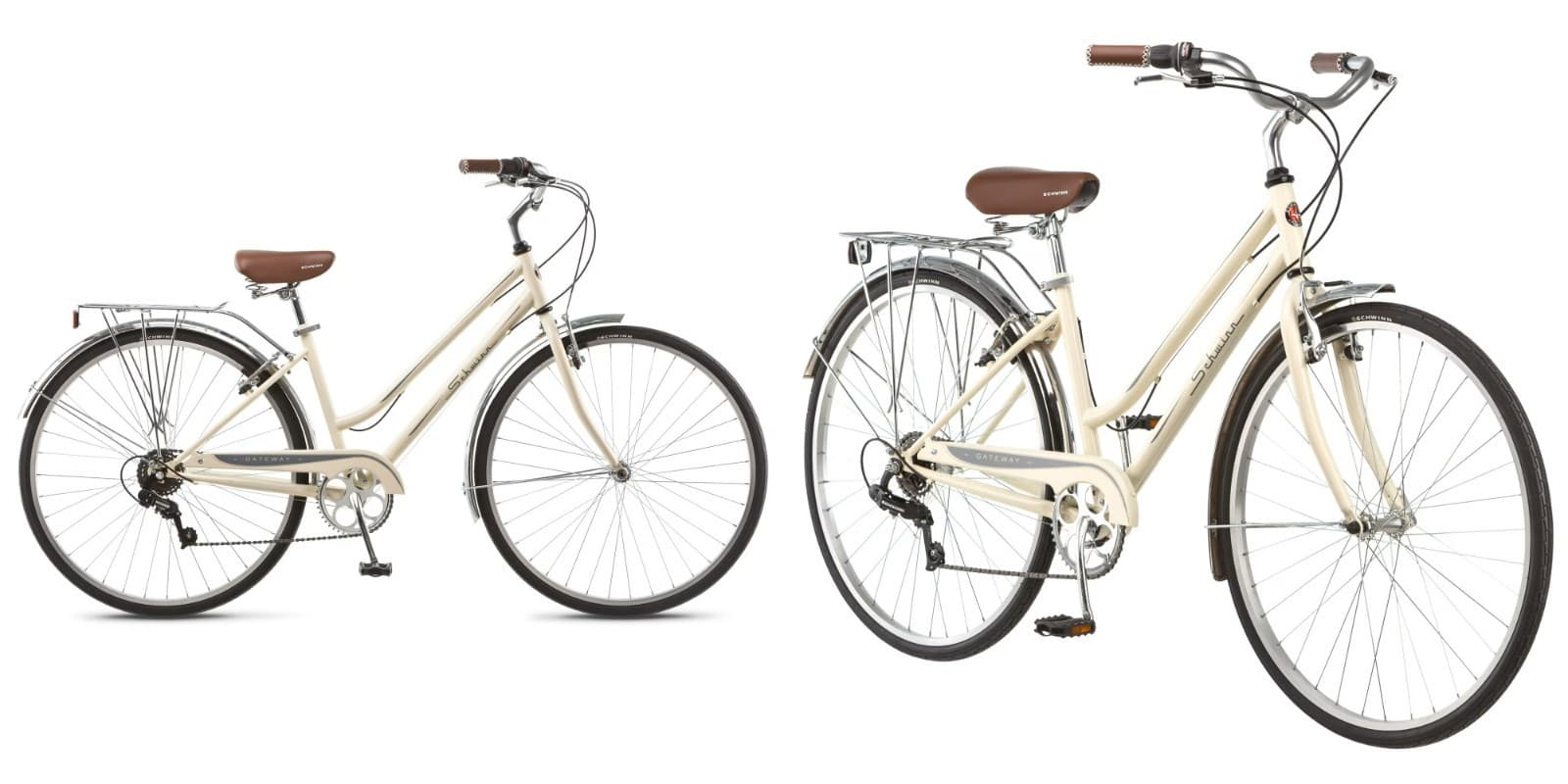 SCHWINN WOMEN’S GATEWAY 700C/28” HYBRID BIKE - CREAM - Thumbnail 2