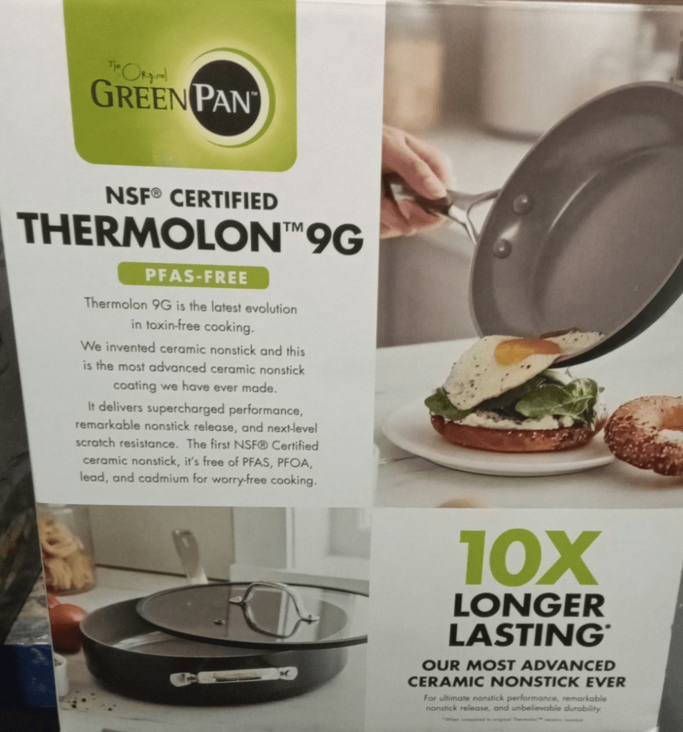 GREENPAN ERAS CERAMIC NON-STICK COOKWARE SET 11-PIECE -Slate - Thumbnail 3
