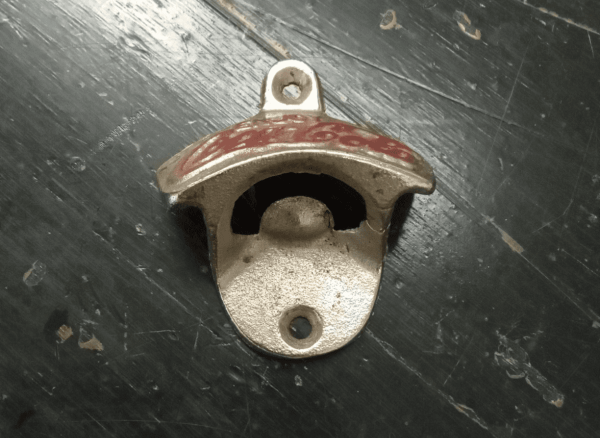 Vintage Coca Cola Wall Mount Metal Bottle Opener Starr "X" Brown Co. - Thumbnail 4