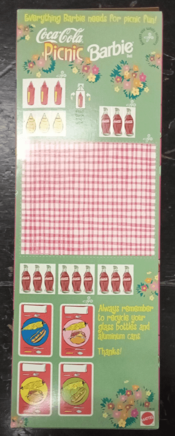 1997 Barbie Coca-Cola Picnic Barbie Special Edition Mattel NOS - Thumbnail 3