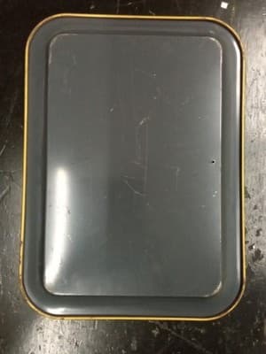 set of 2 Coca Cola Metal Trays Thirst Asks Nothing More Yellow 1992 Vintage - Thumbnail 6