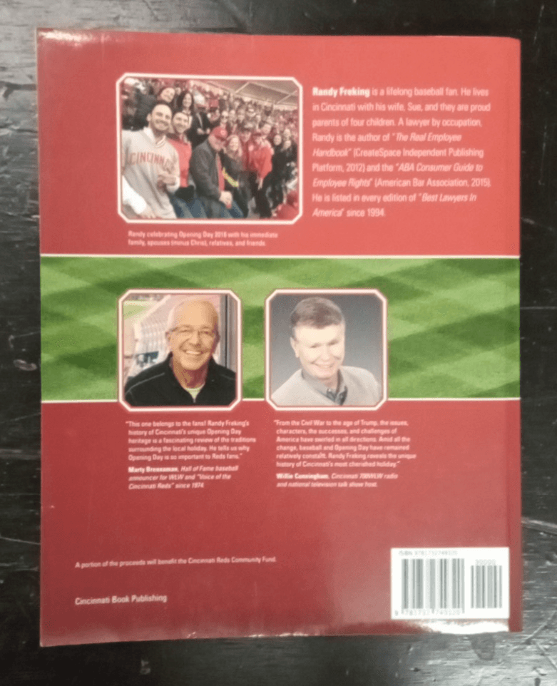 Cincinnati's 150 - Year Opening Day History Hardcover by Randy Freking 2018 : VG - Thumbnail 4