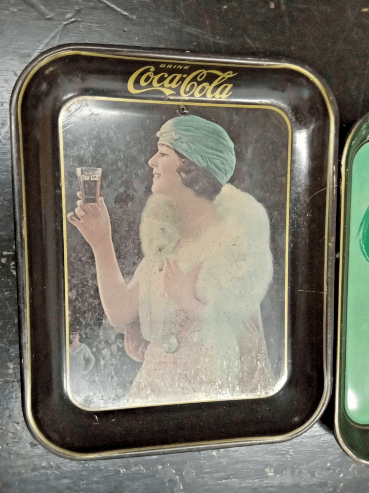 Coca-Cola 1970’s flapper/Gibson girl trays - Thumbnail 3