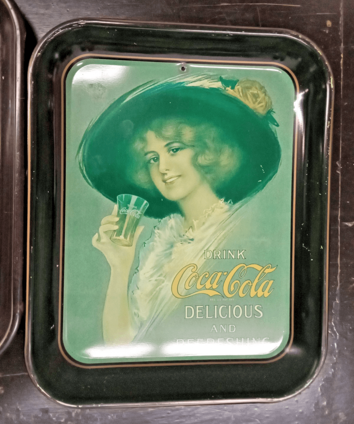Coca-Cola 1970’s flapper/Gibson girl trays - Thumbnail 4