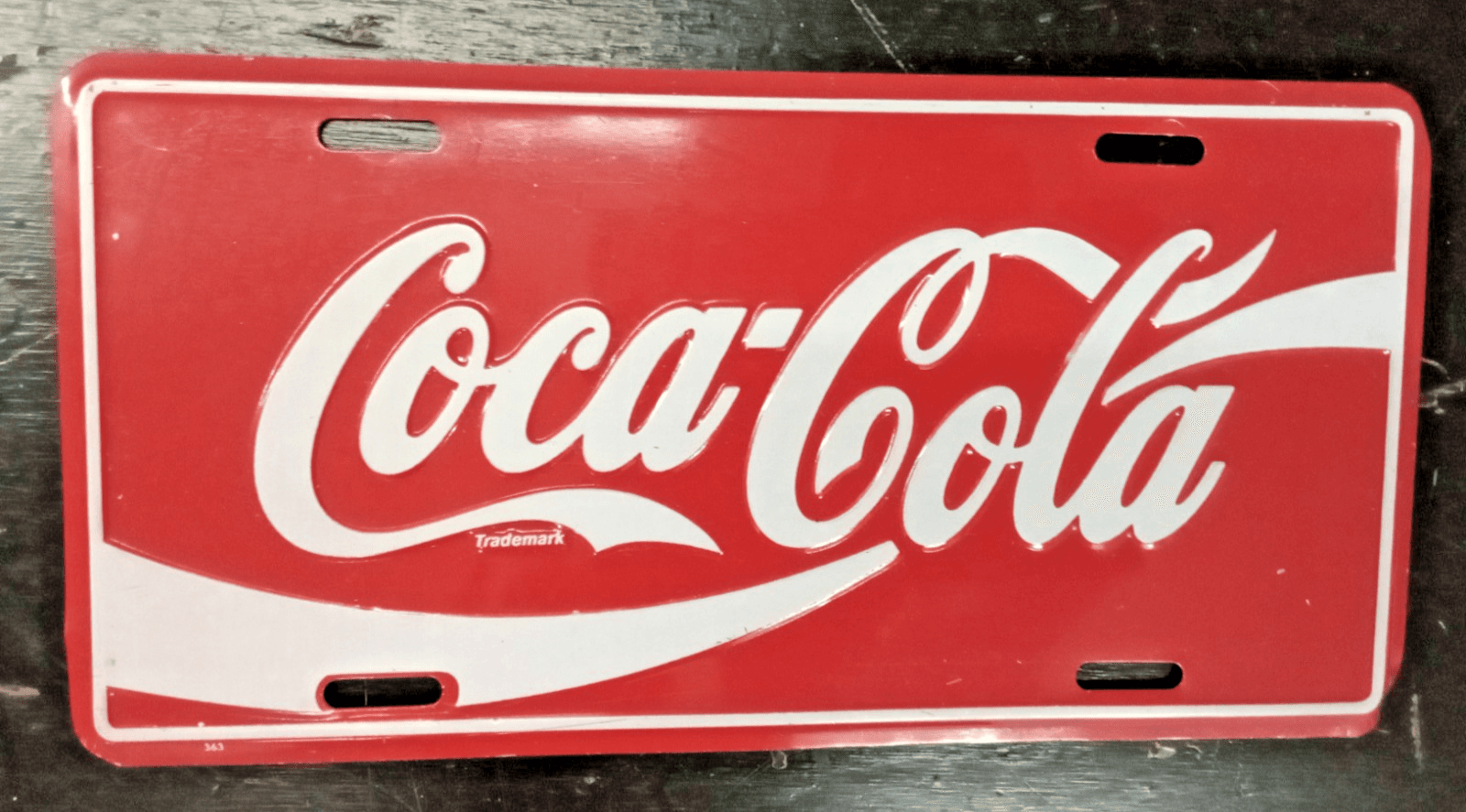 Set Of 3 Coca Cola Metal Car Tag License Plates / Coca-Cola Merchandise - Thumbnail 4