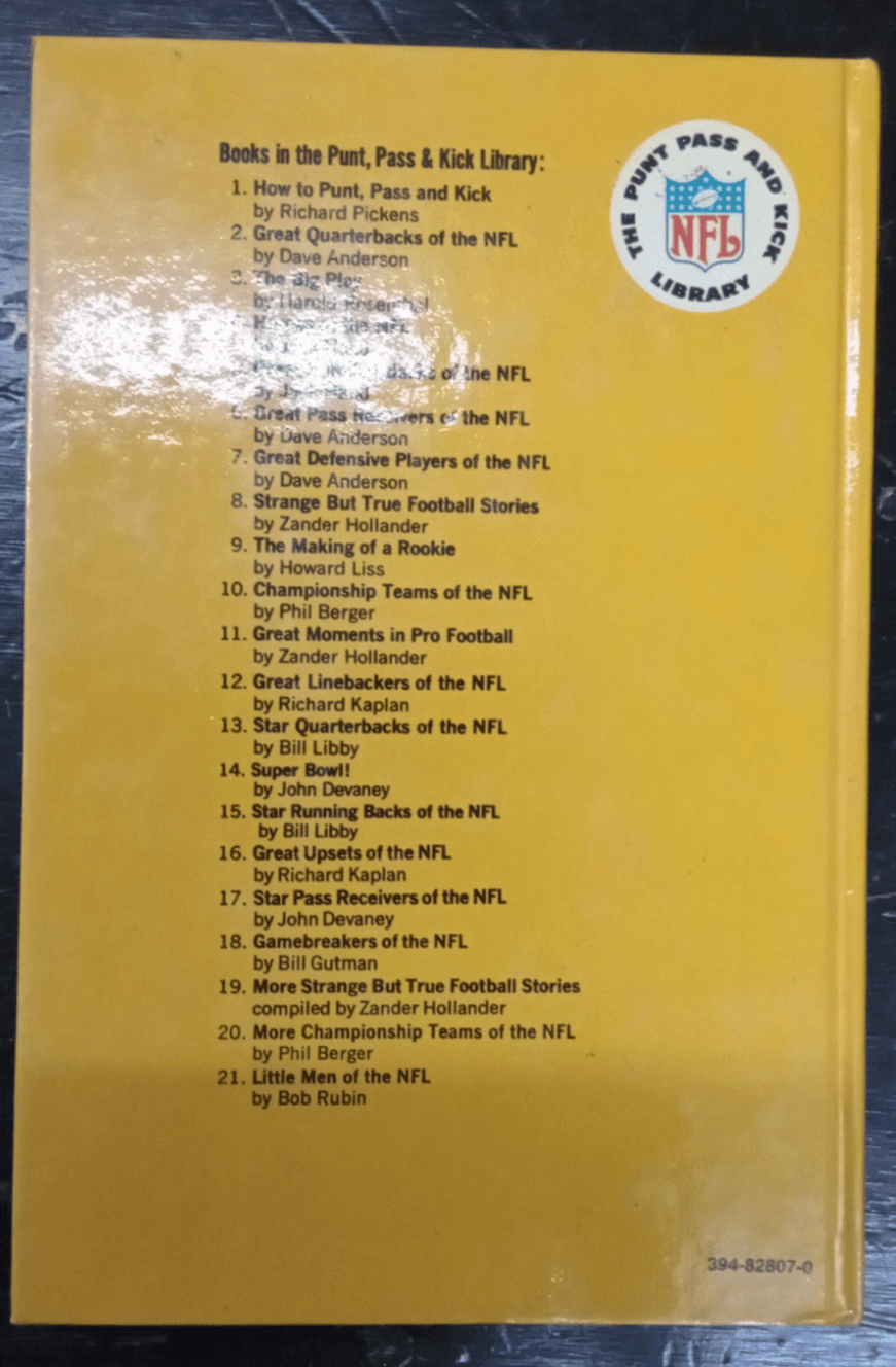 Little Men of the NFL Bob Rubin Punt Pass Kick Library Vintage Football Book - Thumbnail 2