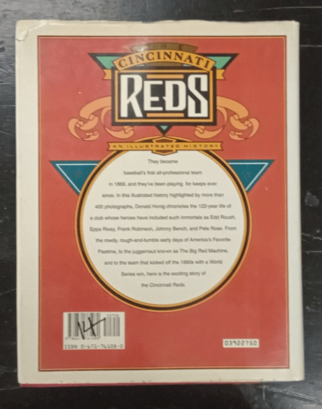 Donald HONIG / The Cincinnati Reds An Illustrated History 1st Edition 1992 - Thumbnail 2