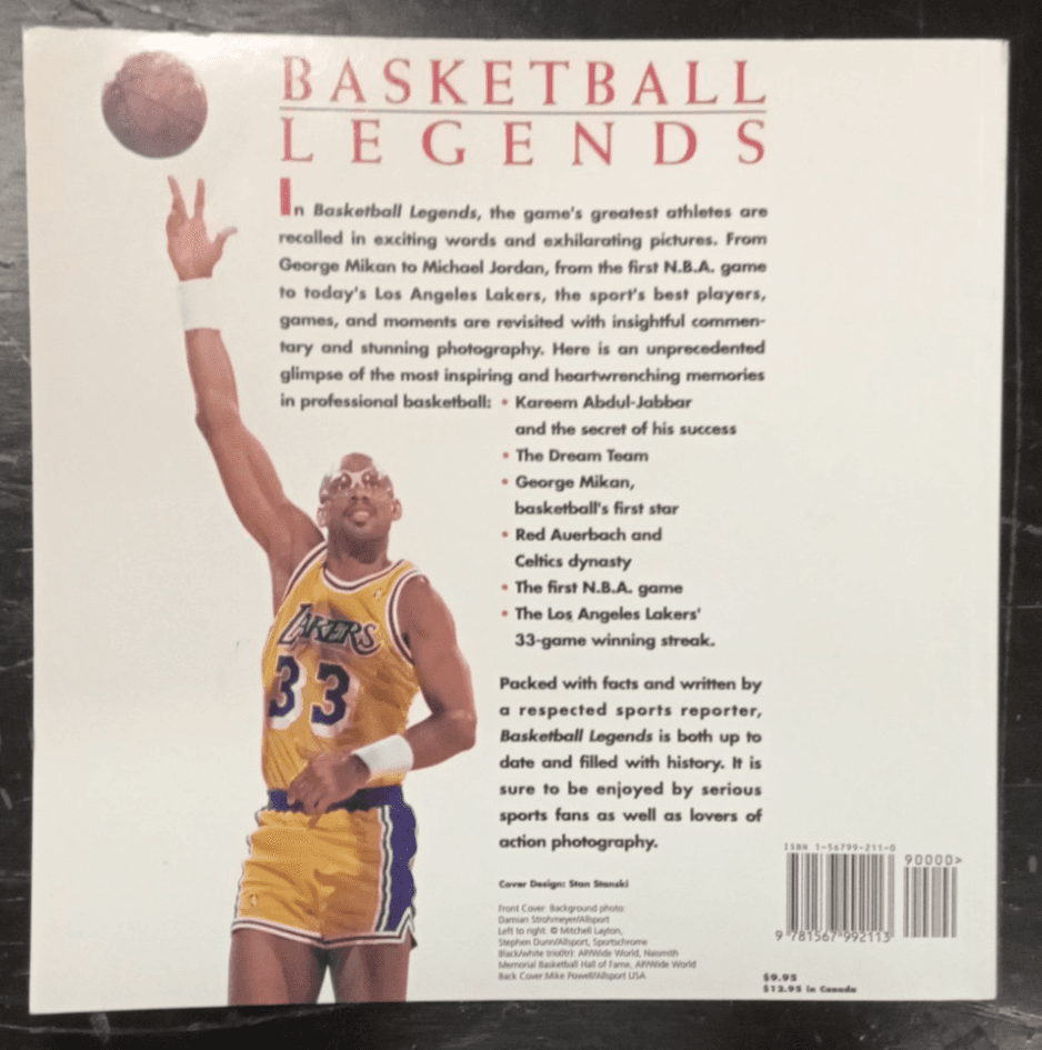 Basketball Legends by Greg Garber, Softcover Book, 1993 - Thumbnail 2