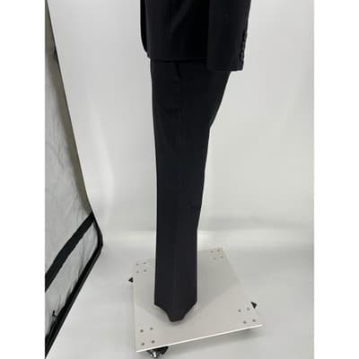 Gucci Women's Gray Pinstripe Wool Suit Blazer Pants Set Y2K mid rise 2000s vtg S - Thumbnail 6
