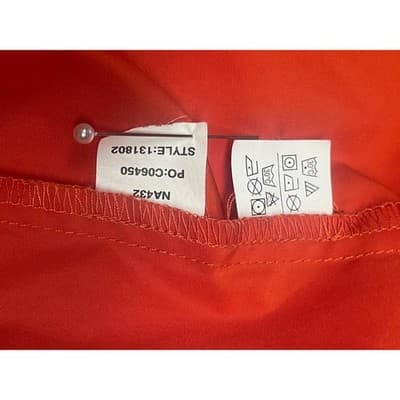 VTG Chaps Ralph Lauren Orange Windbreaker W/Hood Jacket Anorak Mens M Reflective - Thumbnail 12