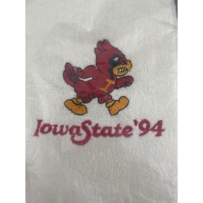 Iowa State Cyclones 1994 Rally Towel Cardinal Mascot Vtg University Memorabilia - Thumbnail 4