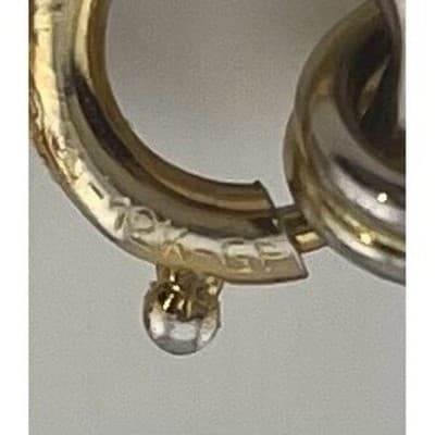 Vintage mid century 12k gold filled etched leaf link bracelet 50s 60s - Thumbnail 5
