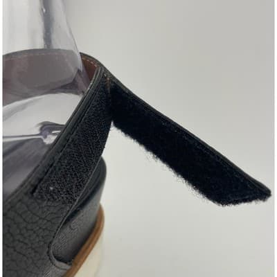 Homers Artisan Black Leather Flatform Sandals sz. 37.5 (7-7.5) Made in Spain - Thumbnail 13