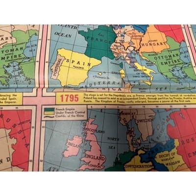 1939 Sunday News Map British Empire Europe Changing WWII Vintage Insert Ephemera - Thumbnail 7