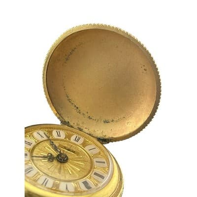 Antique Sheffield Pocket Watch Gold Filled Hunter Case Roman Dial NOT RUNNING - Thumbnail 8
