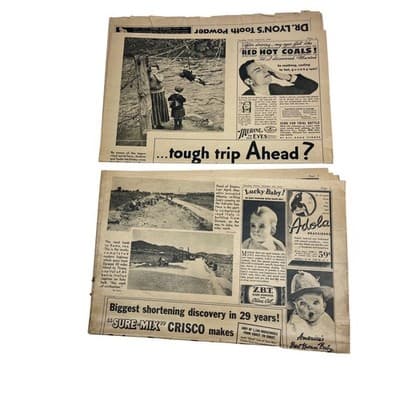 1939 Sunday News Map British Empire Europe Changing WWII Vintage Insert Ephemera - Thumbnail 19
