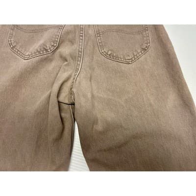 Vintage Lee Riveted High Rise Mom Jeans Sand Beige Stone 26 Distressed Workwear - Thumbnail 7