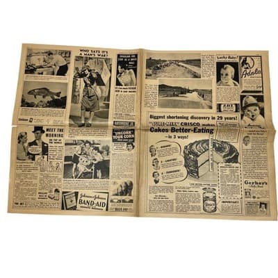 1939 Sunday News Map British Empire Europe Changing WWII Vintage Insert Ephemera - Thumbnail 20