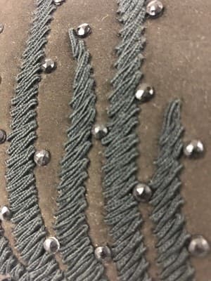 Vintage 50's/60's Beaded Fringe Purse Evening Bag Chocolate Brown & Black Spain - Thumbnail 15