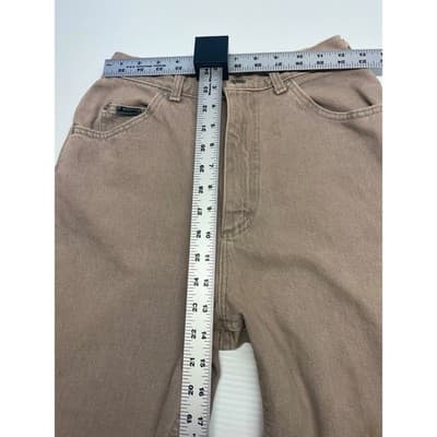 Vintage Lee Riveted High Rise Mom Jeans Sand Beige Stone 26 Distressed Workwear - Thumbnail 10