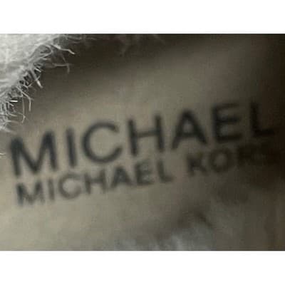 Michael Kors Suede Faux Shearling Wedge Ankle Boots, Size 6, lace-up Women's Tan - Thumbnail 6