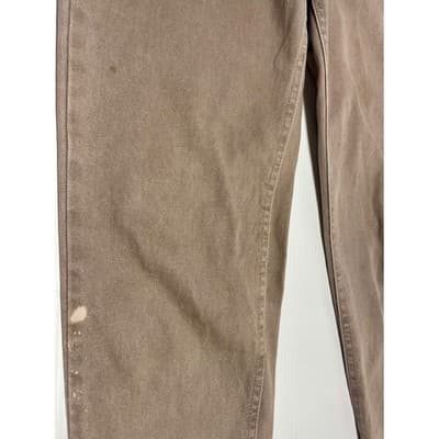 Vintage Lee Riveted High Rise Mom Jeans Sand Beige Stone 26 Distressed Workwear - Thumbnail 8