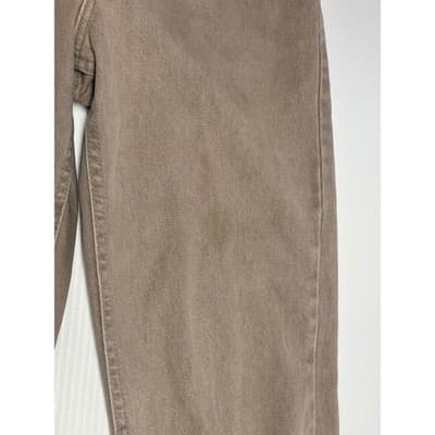 Vintage Lee Riveted High Rise Mom Jeans Sand Beige Stone 26 Distressed Workwear - Thumbnail 9