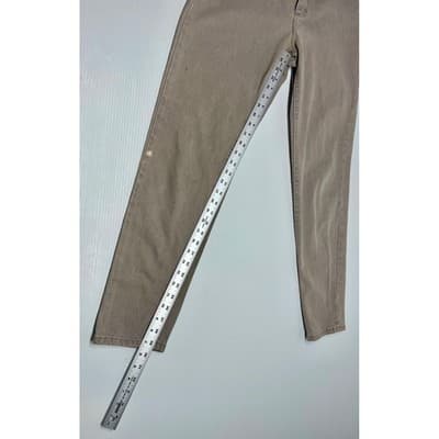 Vintage Lee Riveted High Rise Mom Jeans Sand Beige Stone 26 Distressed Workwear - Thumbnail 11